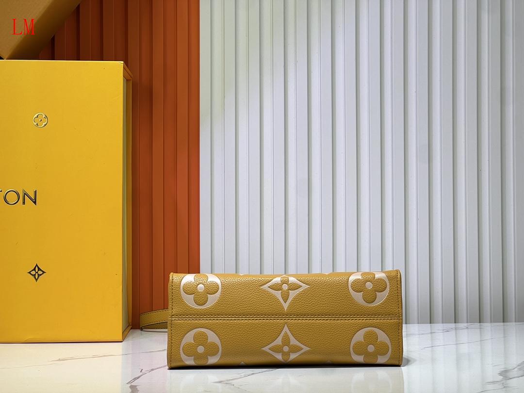 louis vuitton yellow monogram handbag 25x13x10 cm - Image 3