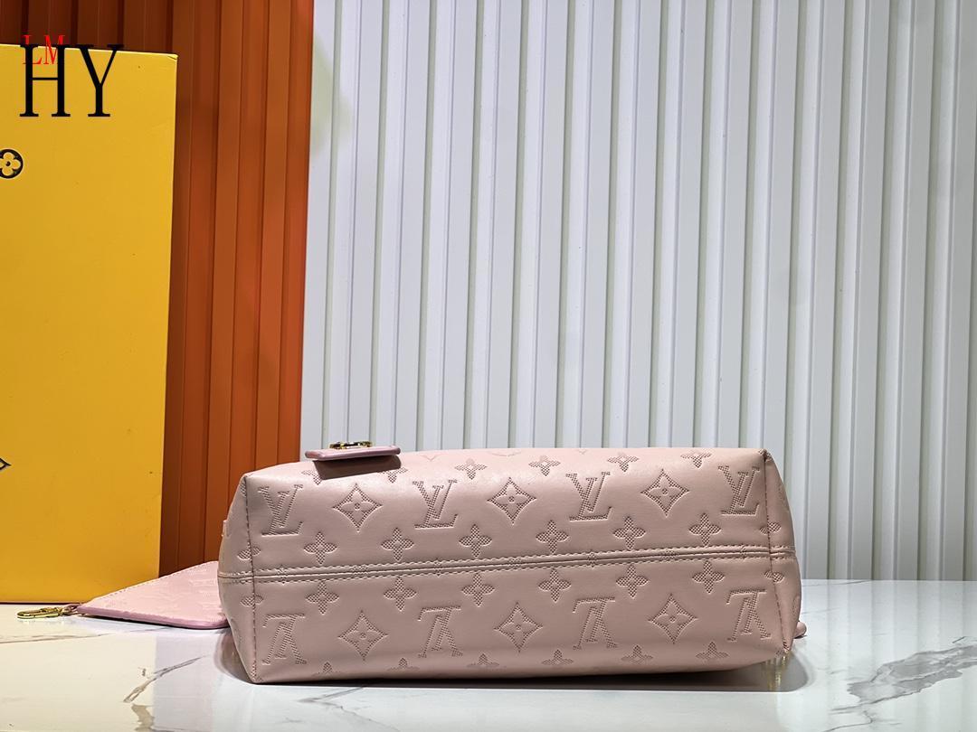 louis vuitton pink handbag with pouch - 28x20x11.5 cm - Image 3