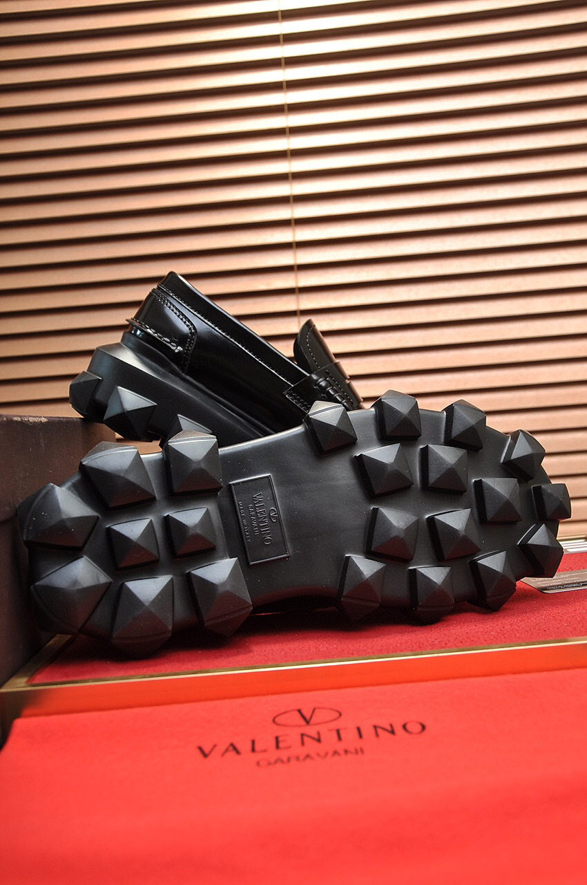 valentino black leather shoes size 38-44 - Image 3