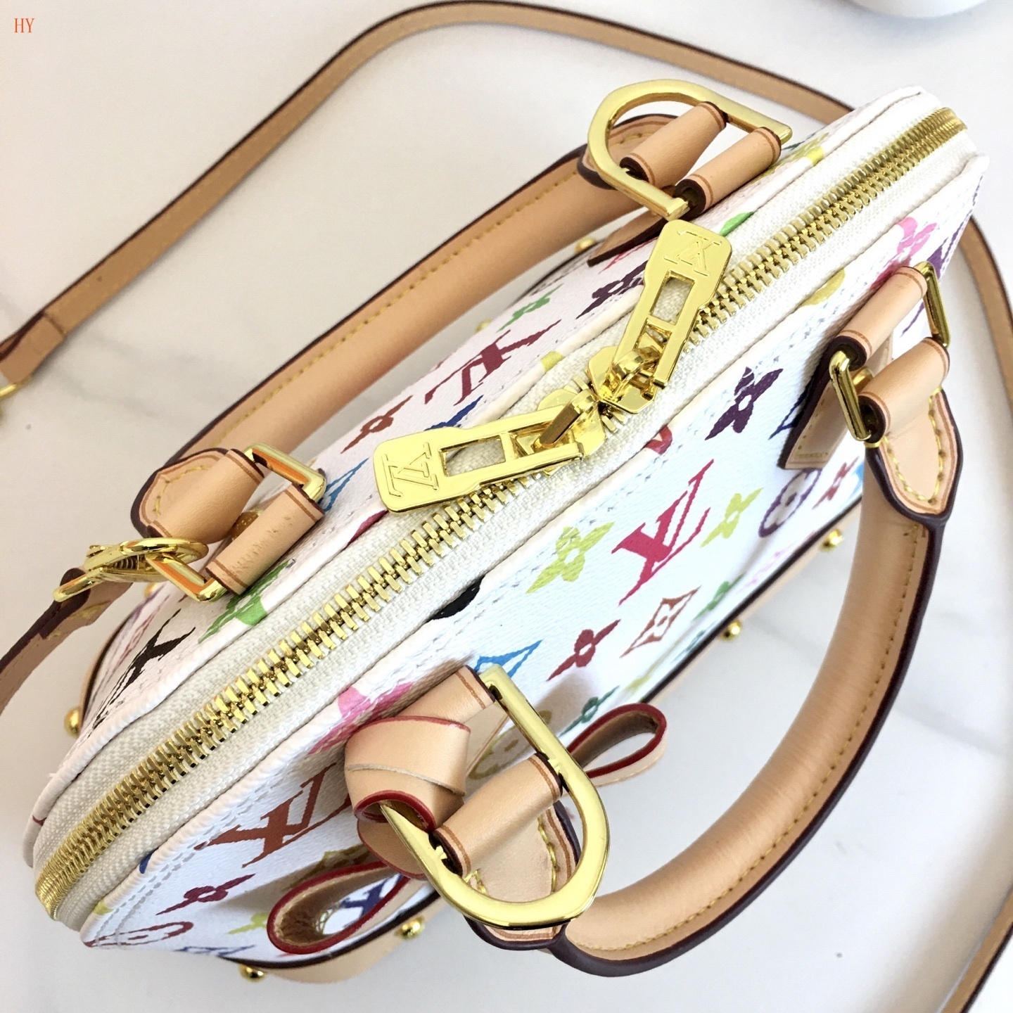 louis vuitton mini speedy bag - 25x19x12 cm, multicolor - Image 3