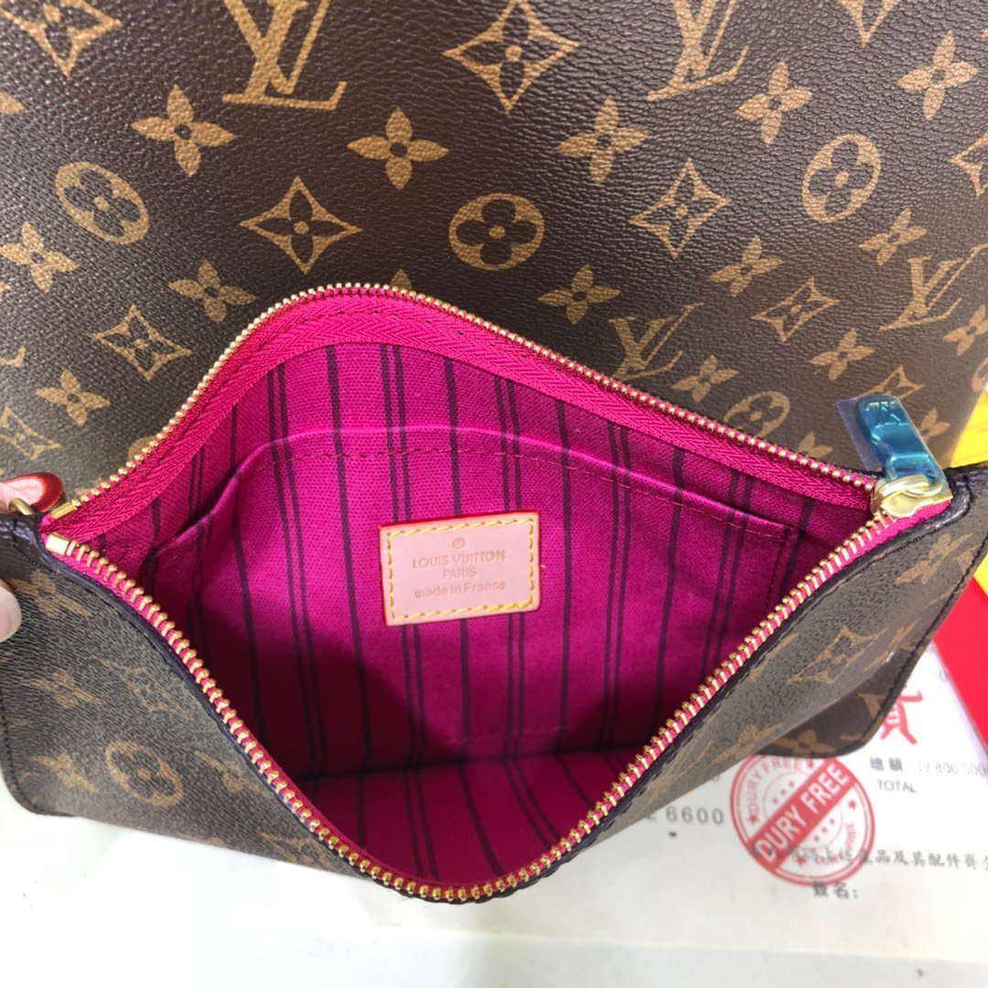 louis vuitton monogram tote bag with pouch - 40/32,118091/081 - Image 3