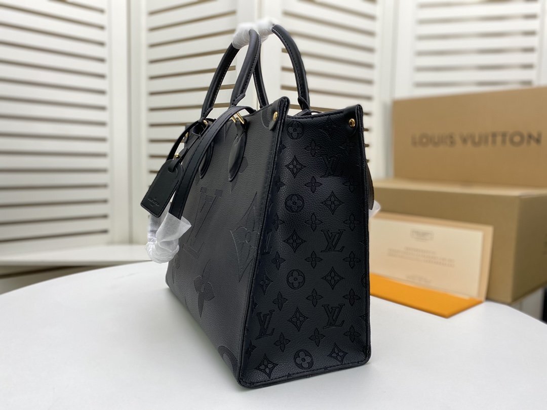 louis vuitton black monogram tote bag 34x26x15 cm - Image 3