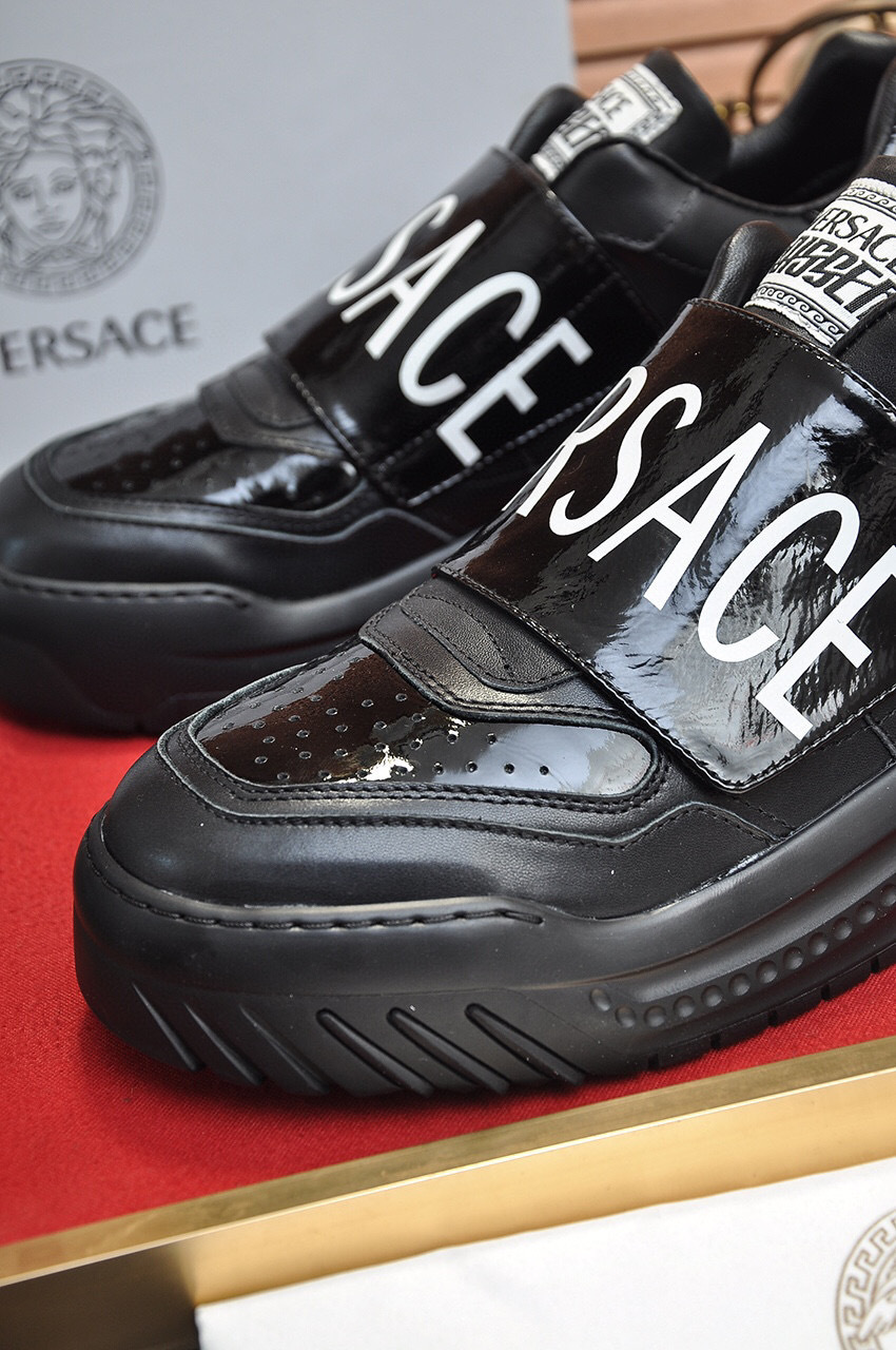 versace casual sneakers black size 38-44 - Image 3