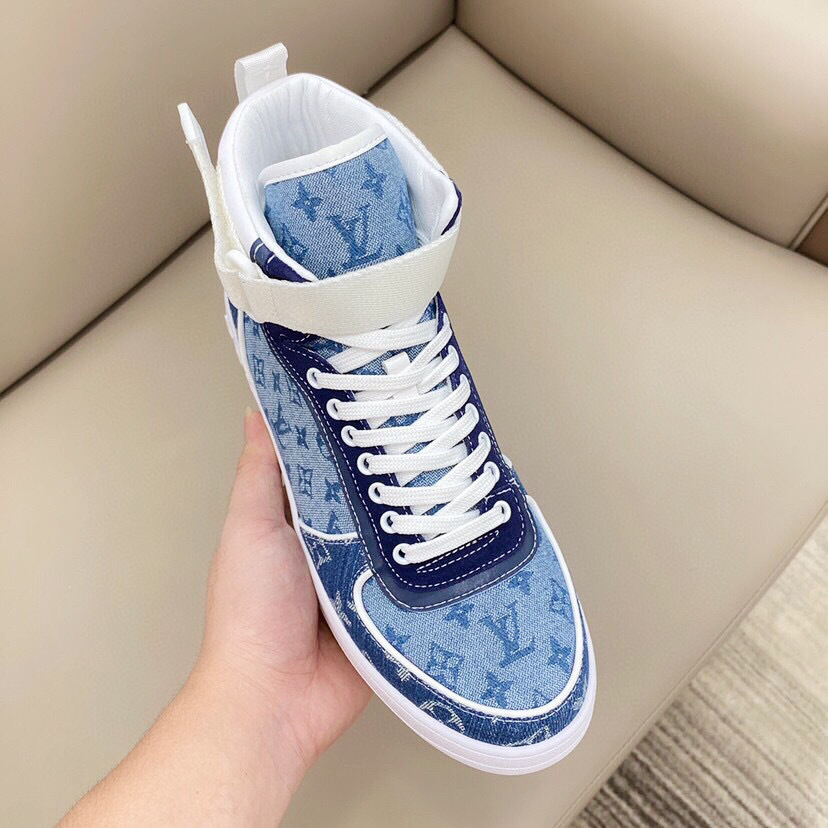 louis vuitton high-top sneakers for couples - size 35-44 - Image 3