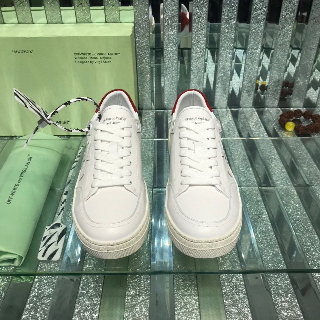 off-white sneakers size 38-44 - white/red - Image 3