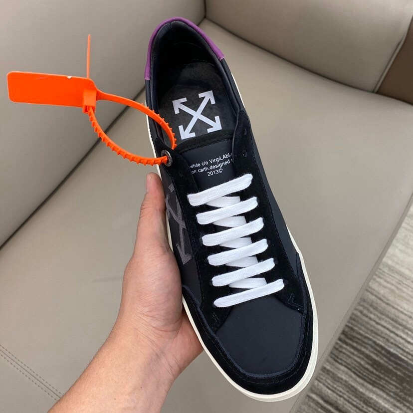 off-white casual sneakers black/purple 38-44 - Image 3