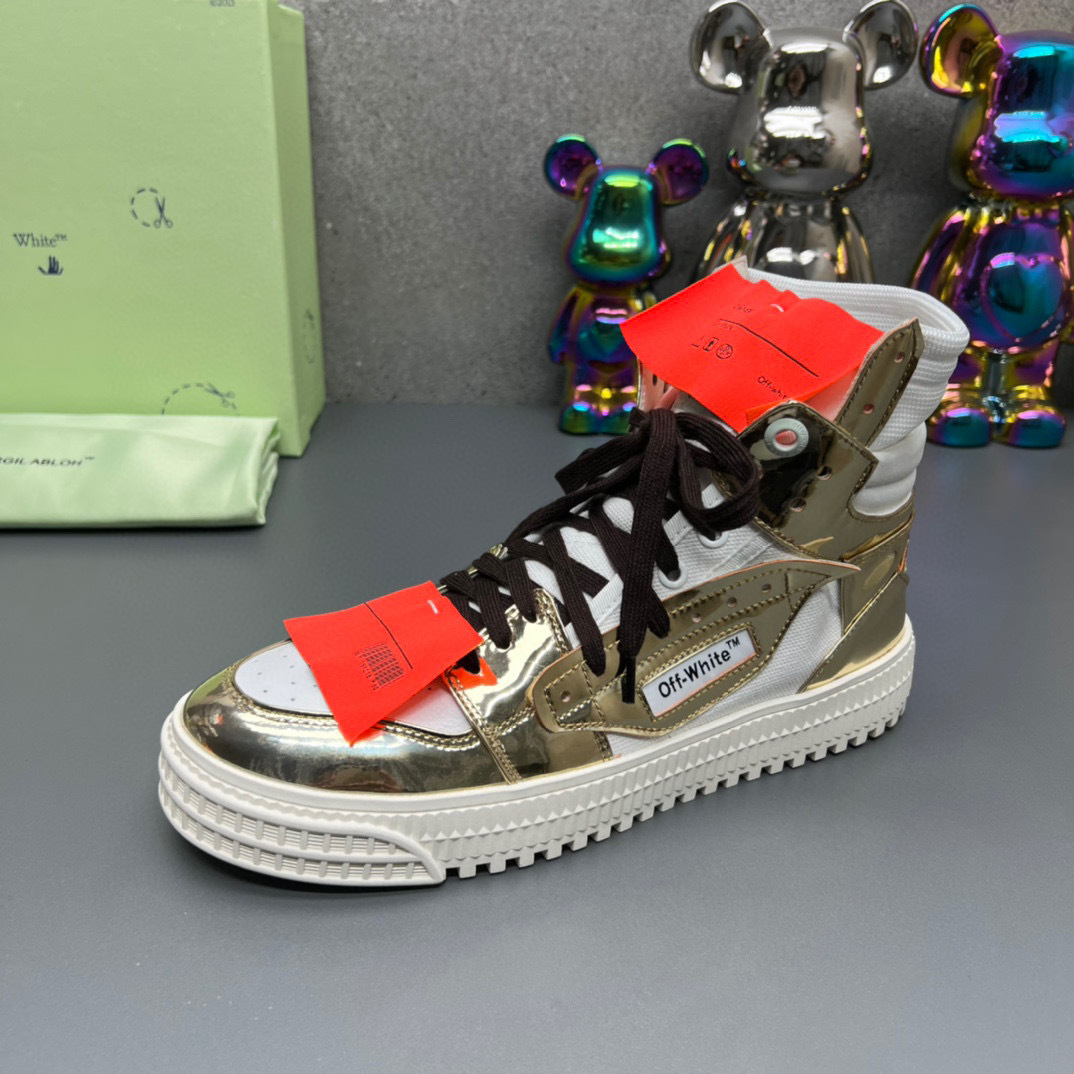 off-white™ couples sneakers 35-44 - metallic silver - Image 3