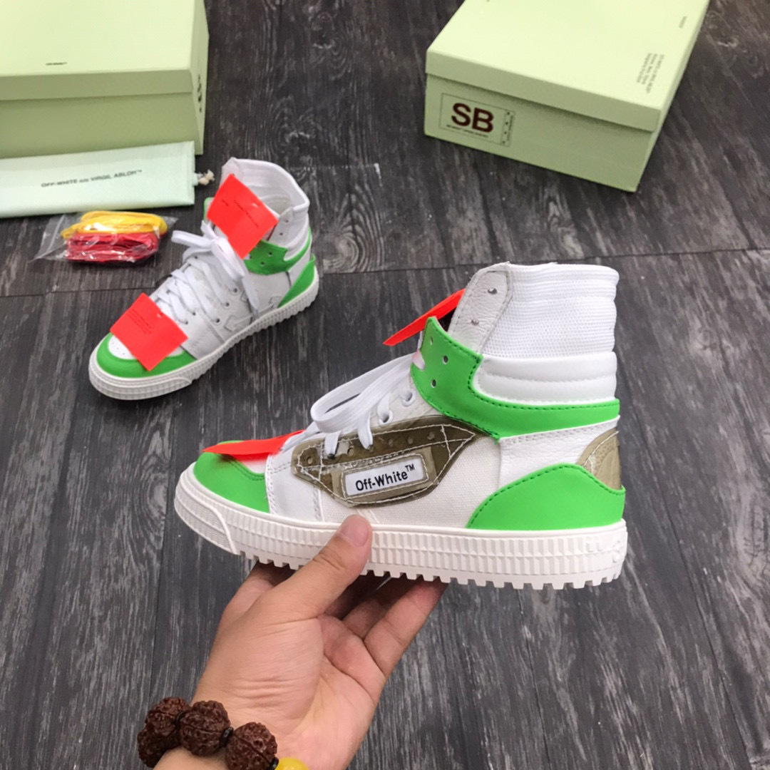 off-white high-top sneakers for couples, sizes 35-44 - Image 3