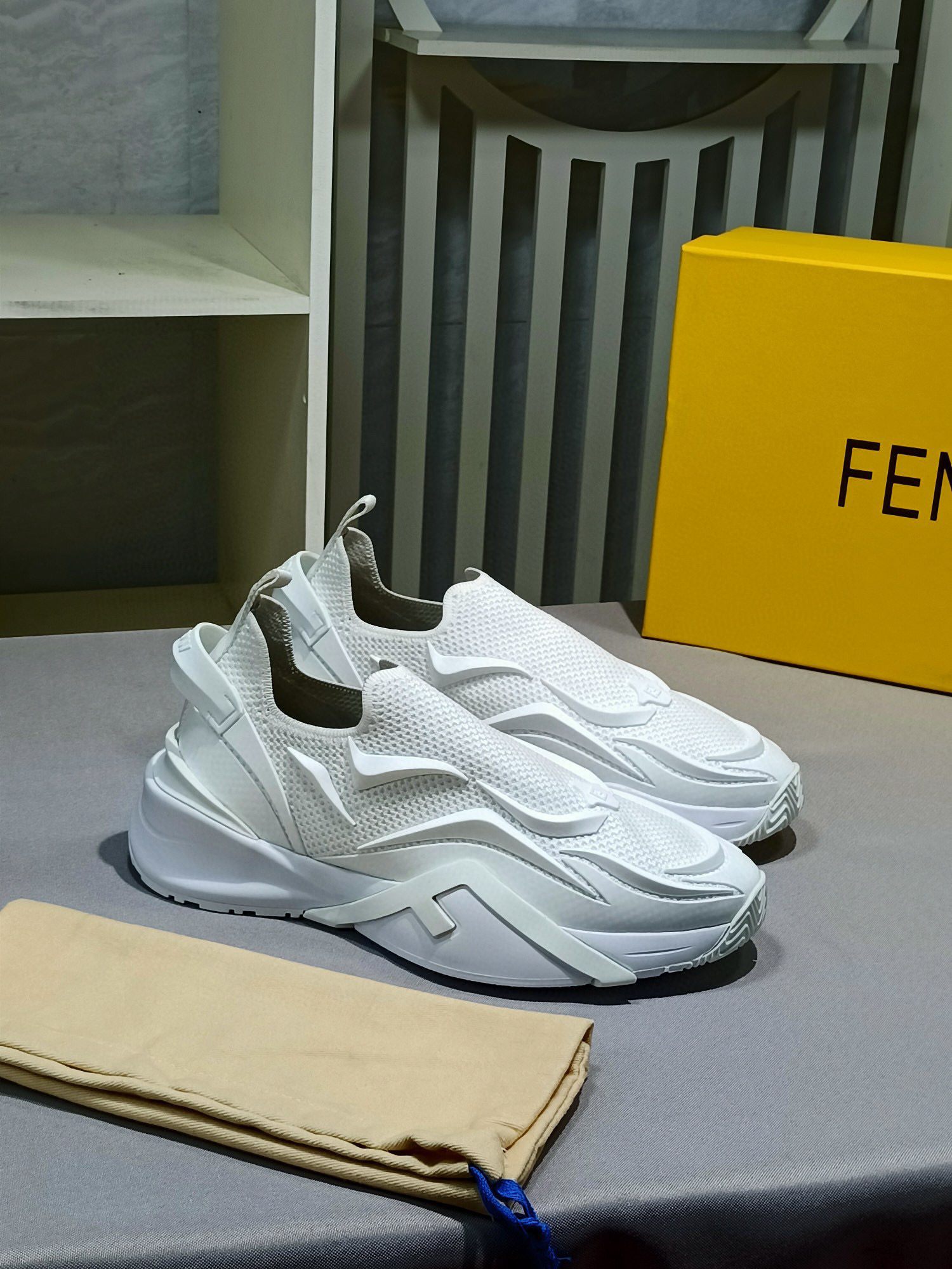 fendi fd casual shoes size 38-44 - white - Image 3