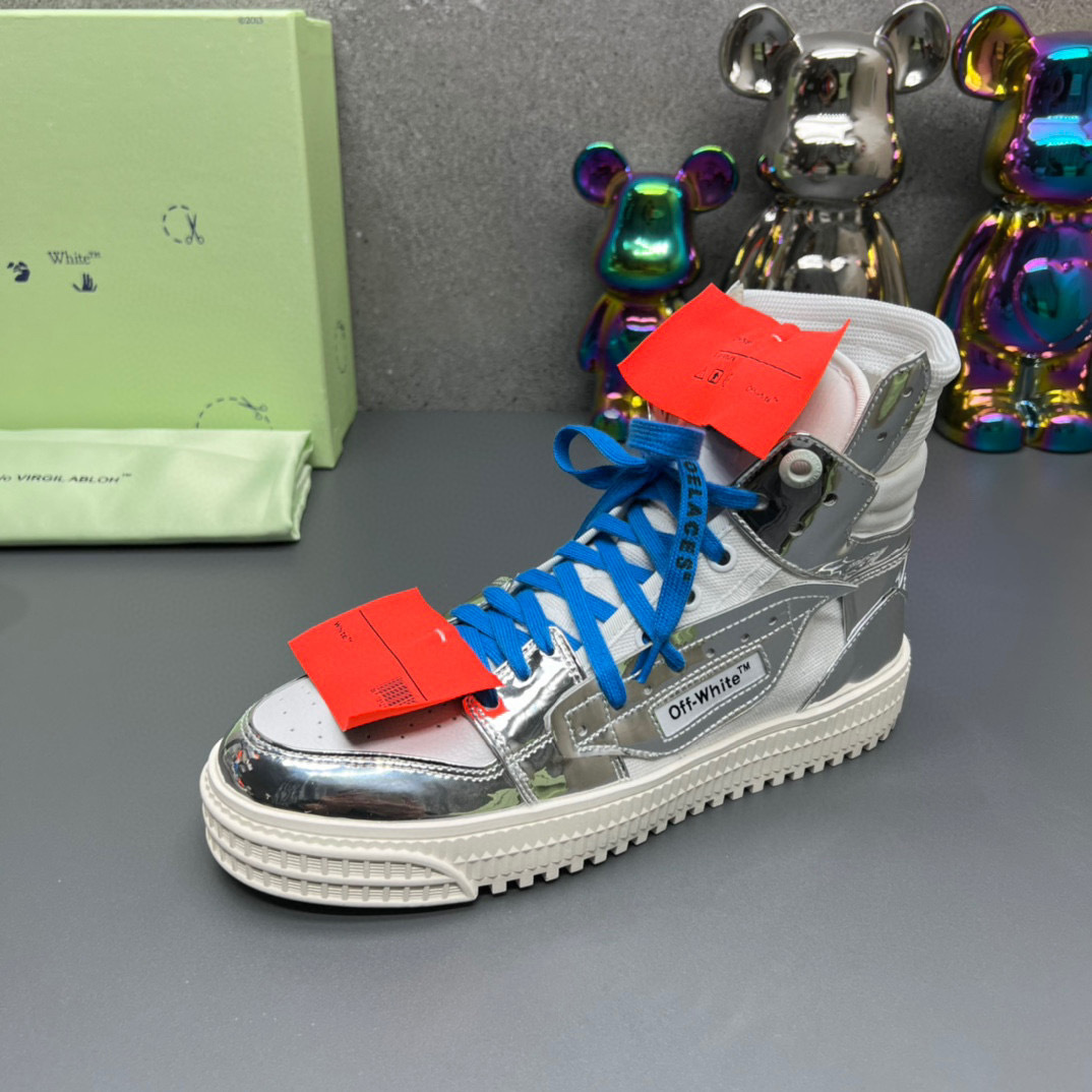 off-white couples sneakers 35-44 silver - Image 3