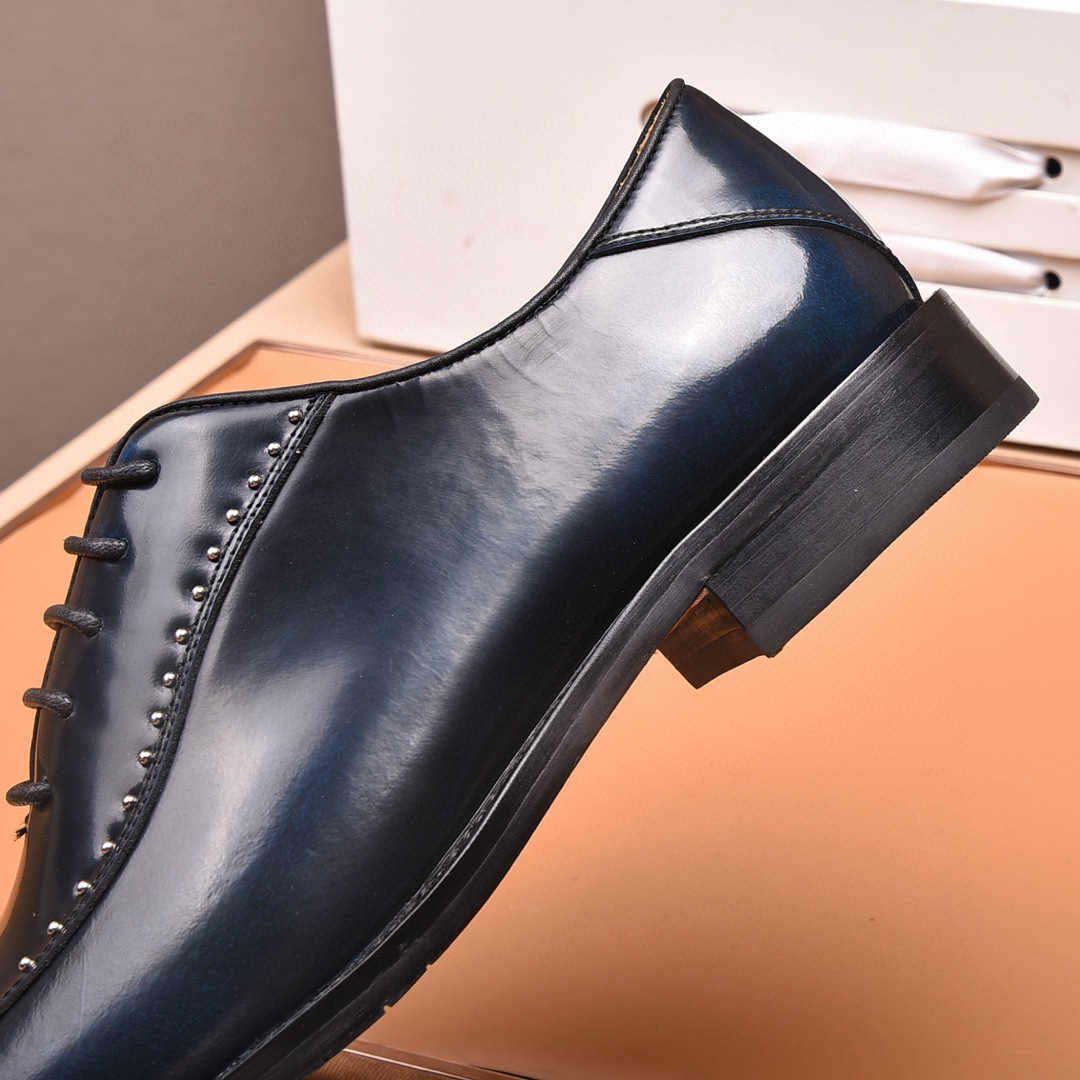 louis vuitton leather shoes size 38-44 with studded detail - Image 3