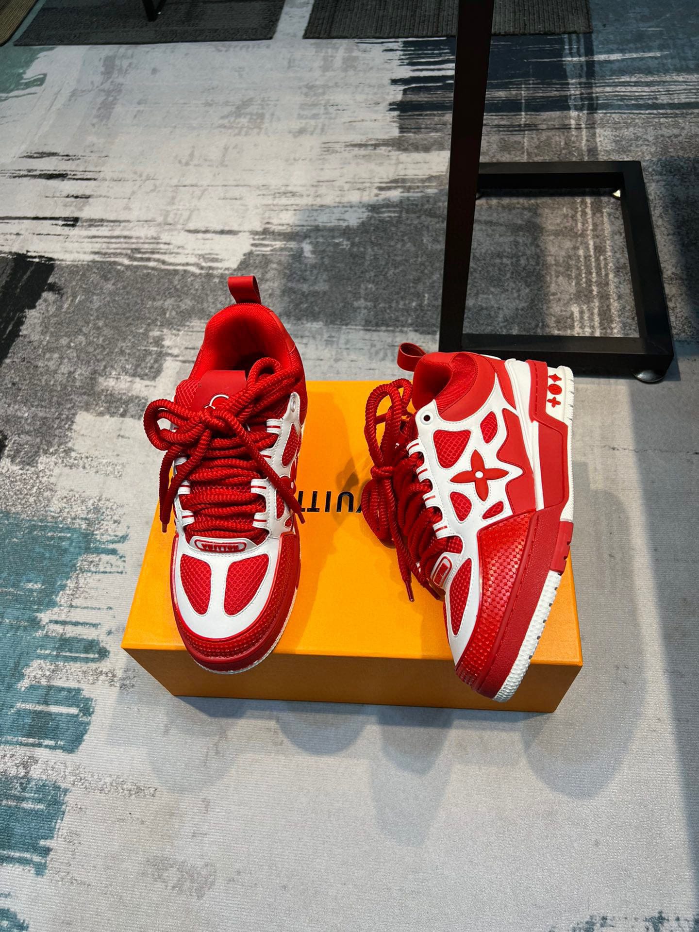 louis vuitton lv skate sneaker red 35-44 - Image 3