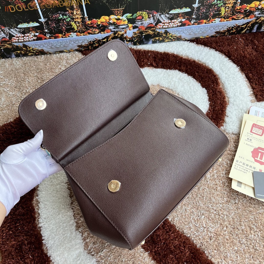dolce & gabbana brown handbag 25*20*12 cm, model 532023 - Image 3
