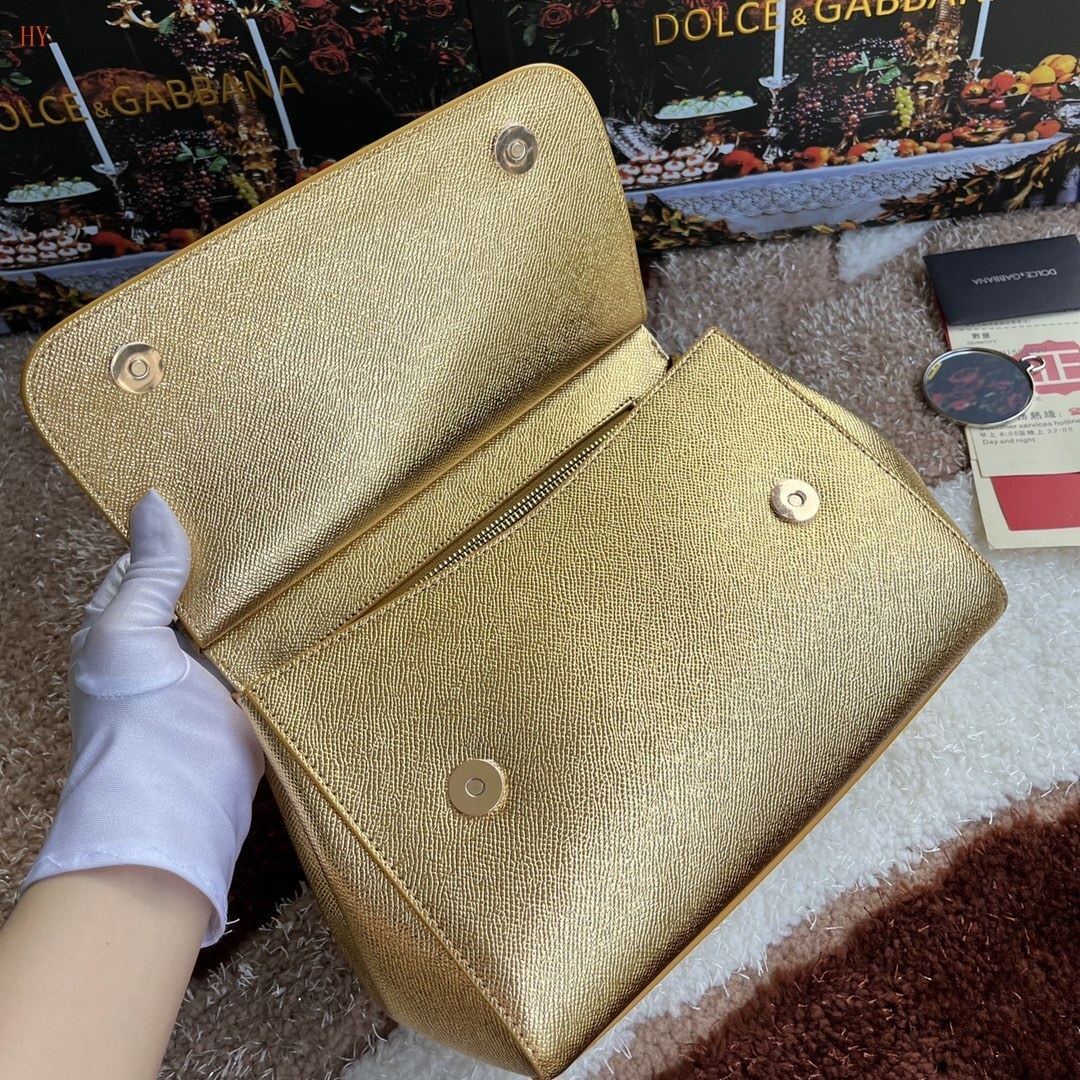 dolce & gabbana gold handbag 25x20x12 cm - model 532023 - Image 3