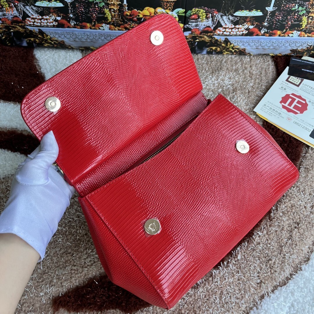 dolce & gabbana red handbag 25x20x12 cm, model 532004 - Image 3
