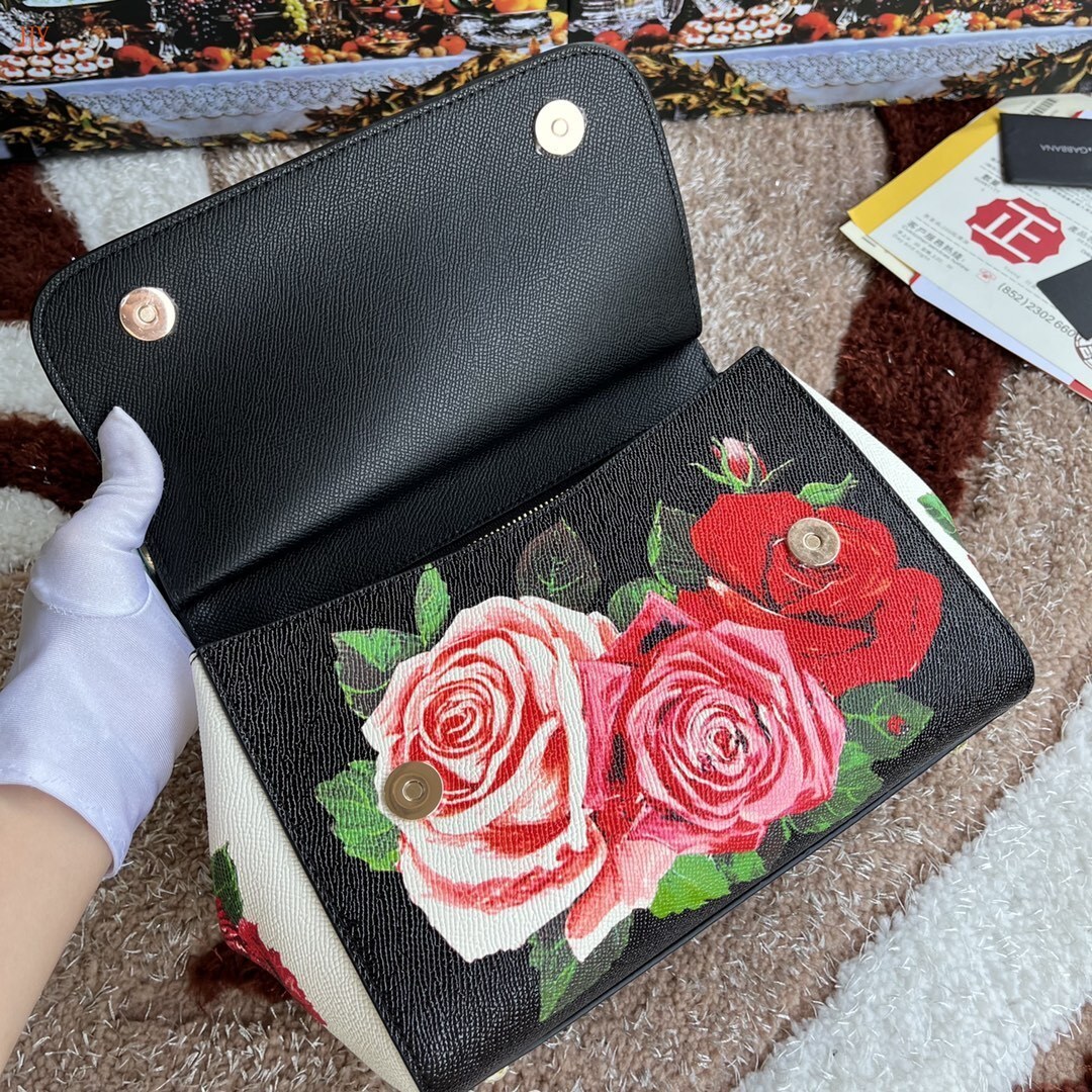 dolce & gabbana floral handbag 25x20x12 cm, model 532073 - Image 3