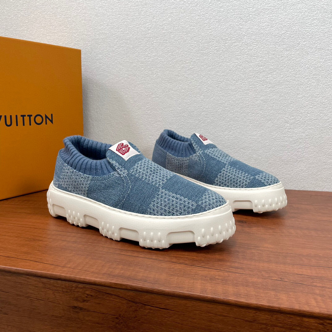 louis vuitton l high-end slip-on sneakers, size 39-44 - Image 3