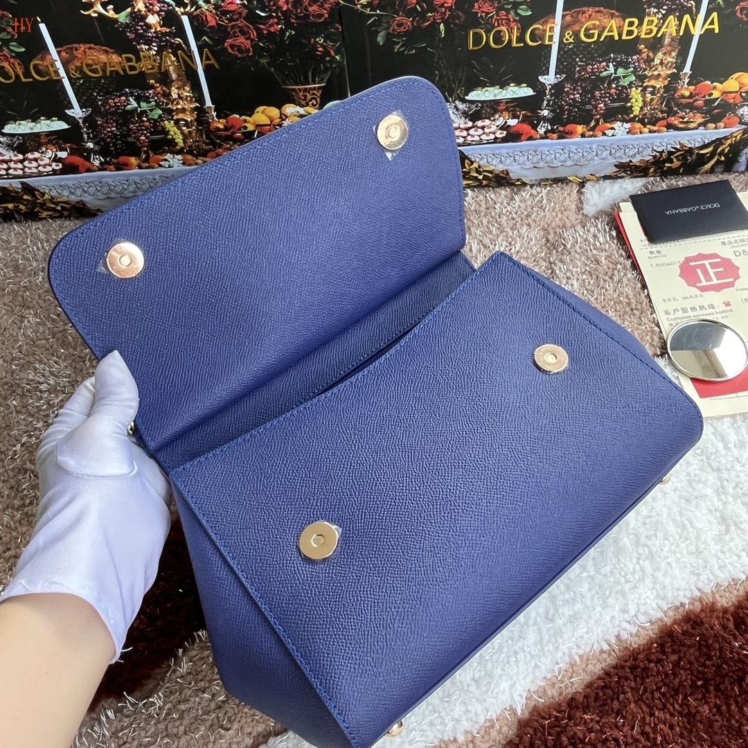 dolce & gabbana blue handbag 25x20x12 cm - Image 3