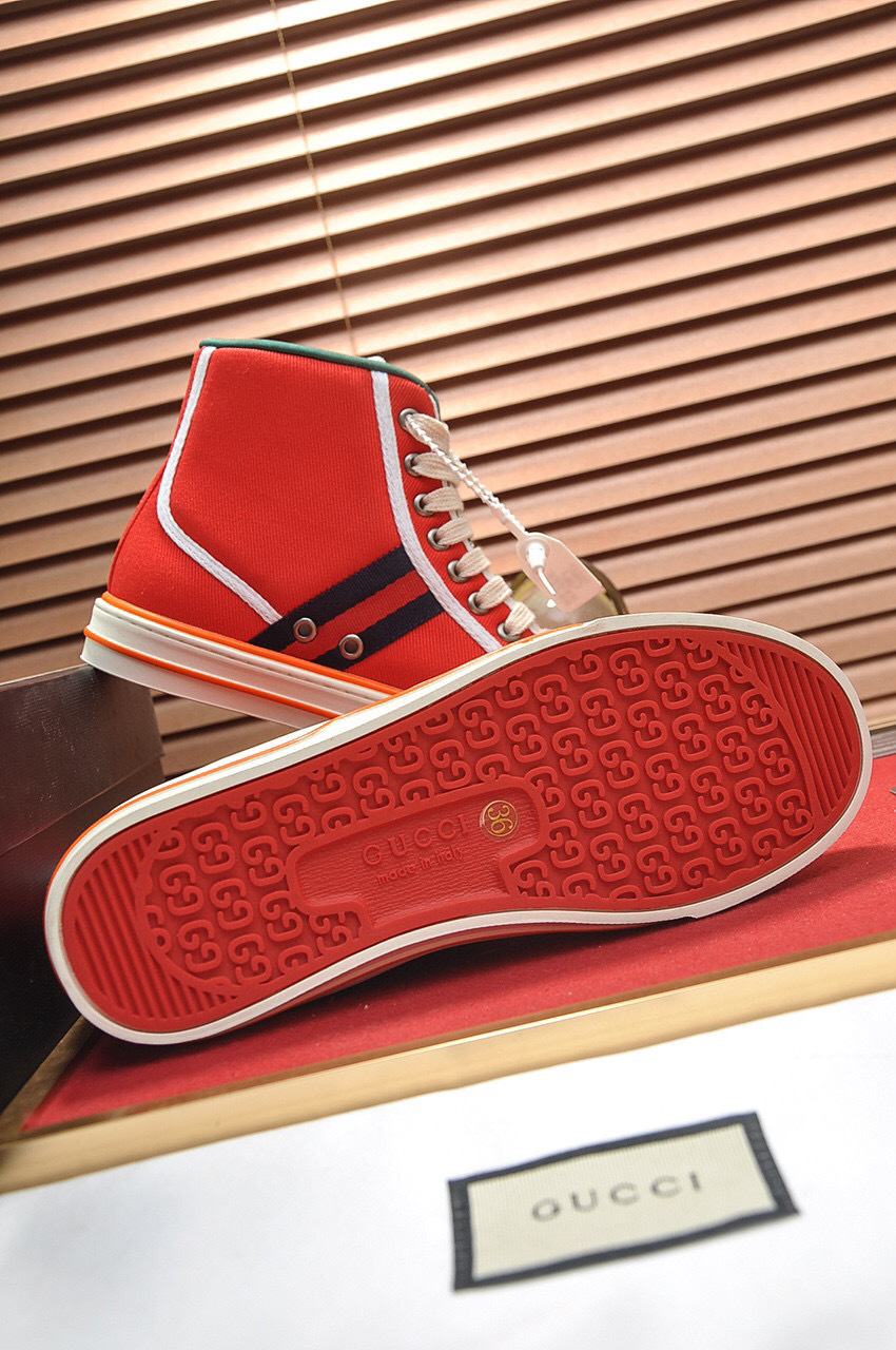 gucci high-top sneakers red 35-44 - Image 3