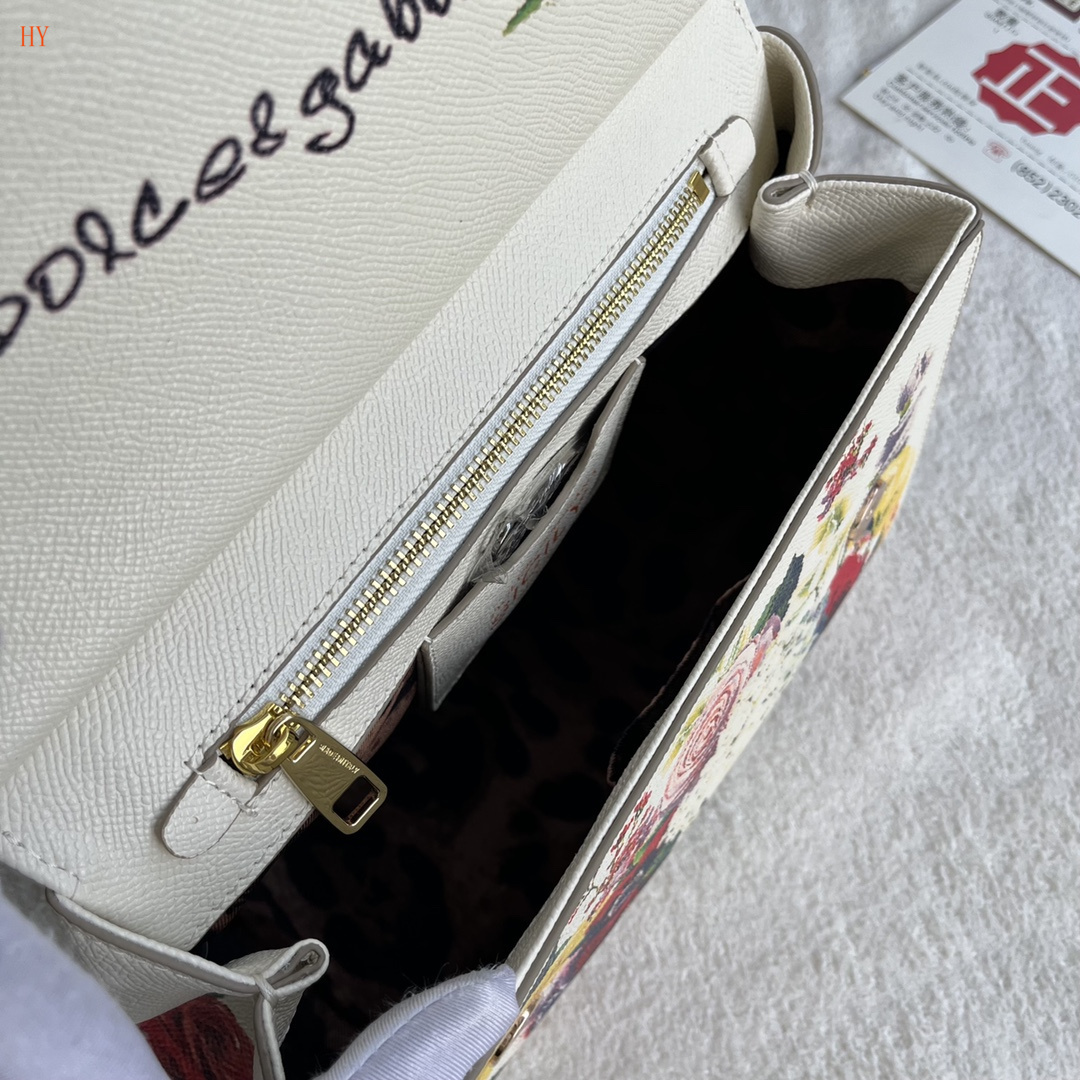 dolce & gabbana floral print handbag 25x20x12.5 cm - Image 3