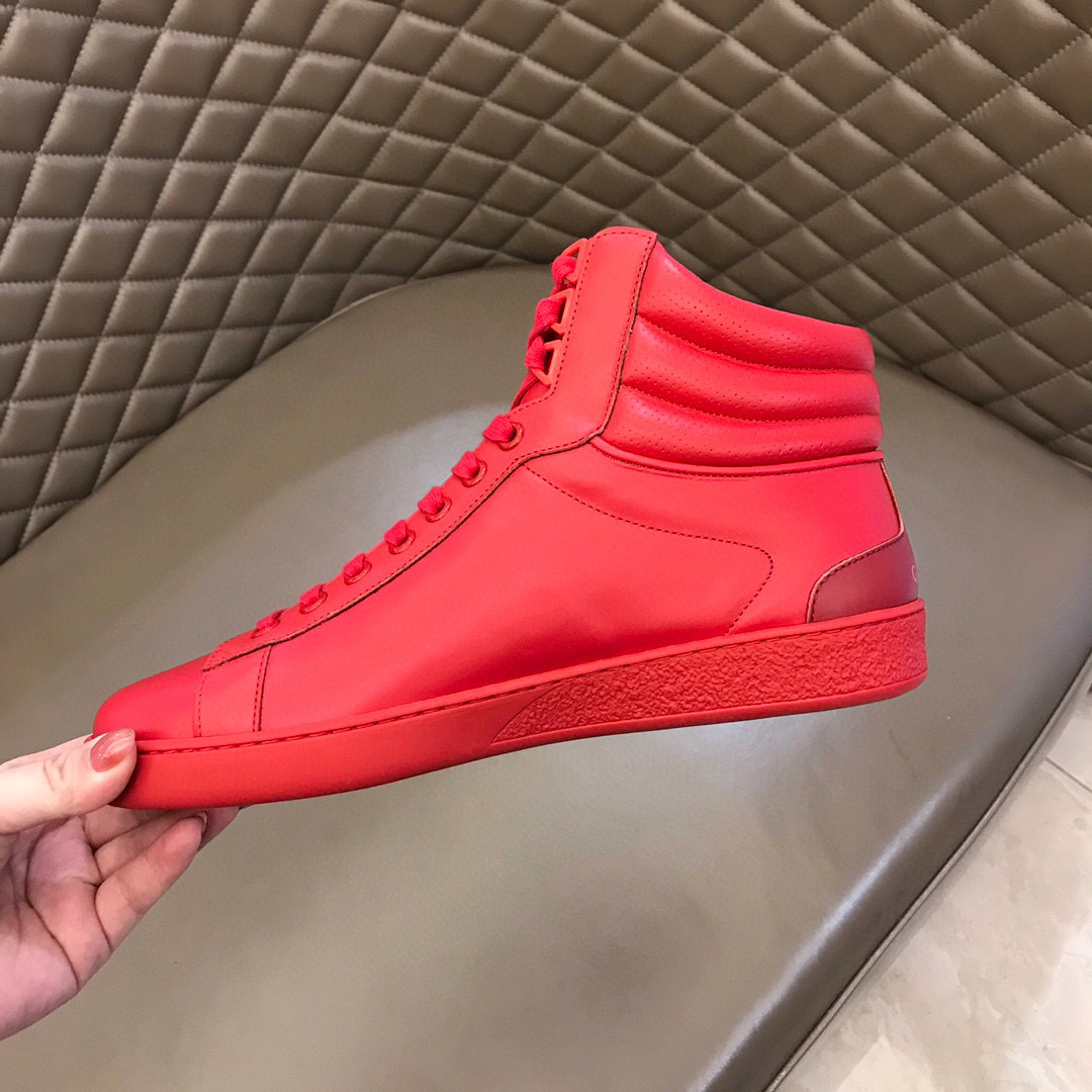 gucci high-top sneakers in red - sizes 38-44 - Image 3