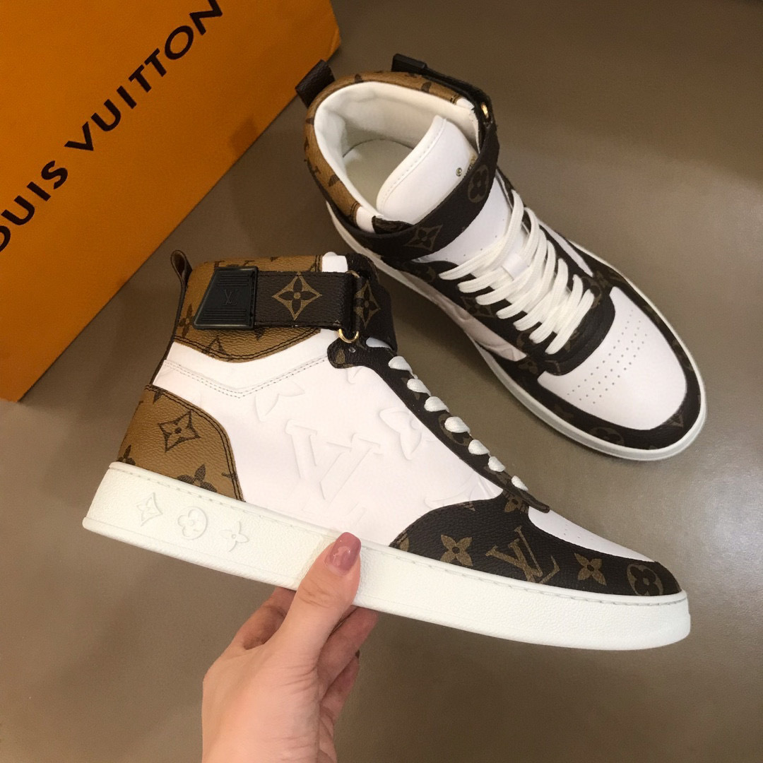 louis vuitton high-top sneakers for couples, size 35-44 - Image 3