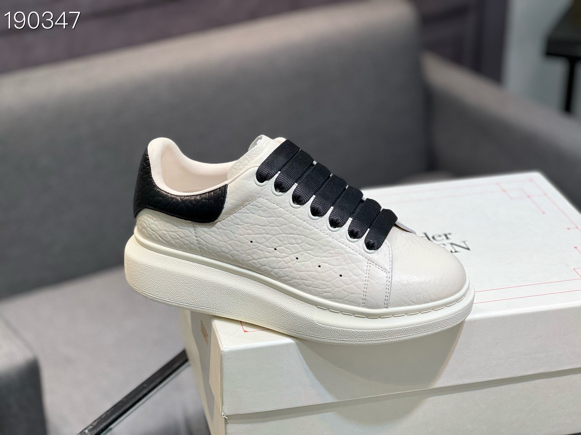 alexander mcqueen lyt310 sneakers in white and black, sizes 35-44 - Image 3