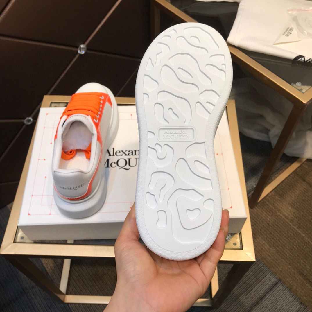 alexander mcqueen casual sneakers in white/orange, sizes 35-44 - Image 3
