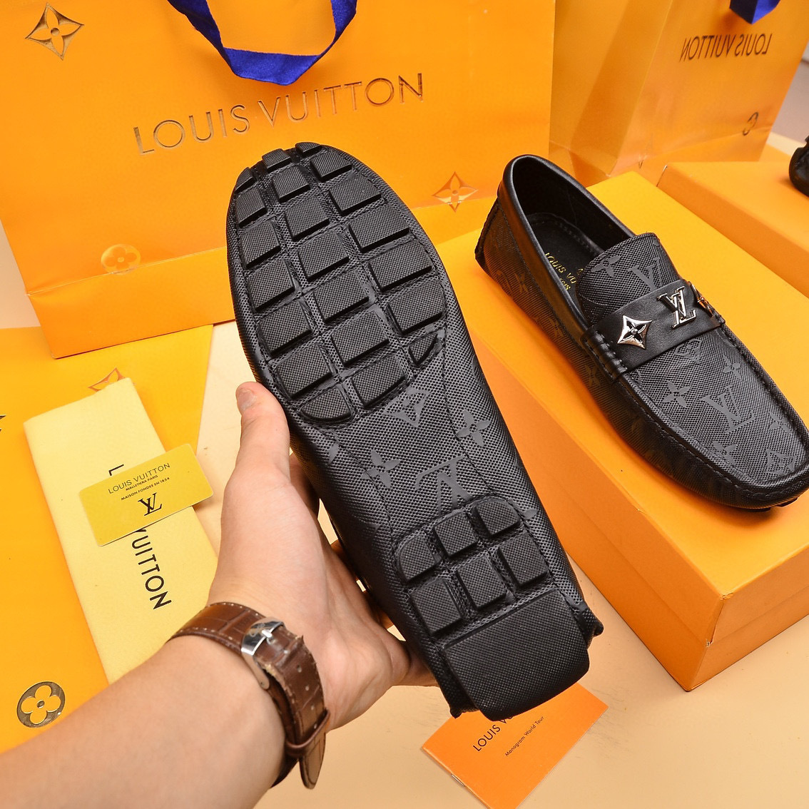 louis vuitton l slip-on shoes size 38-44 - Image 3