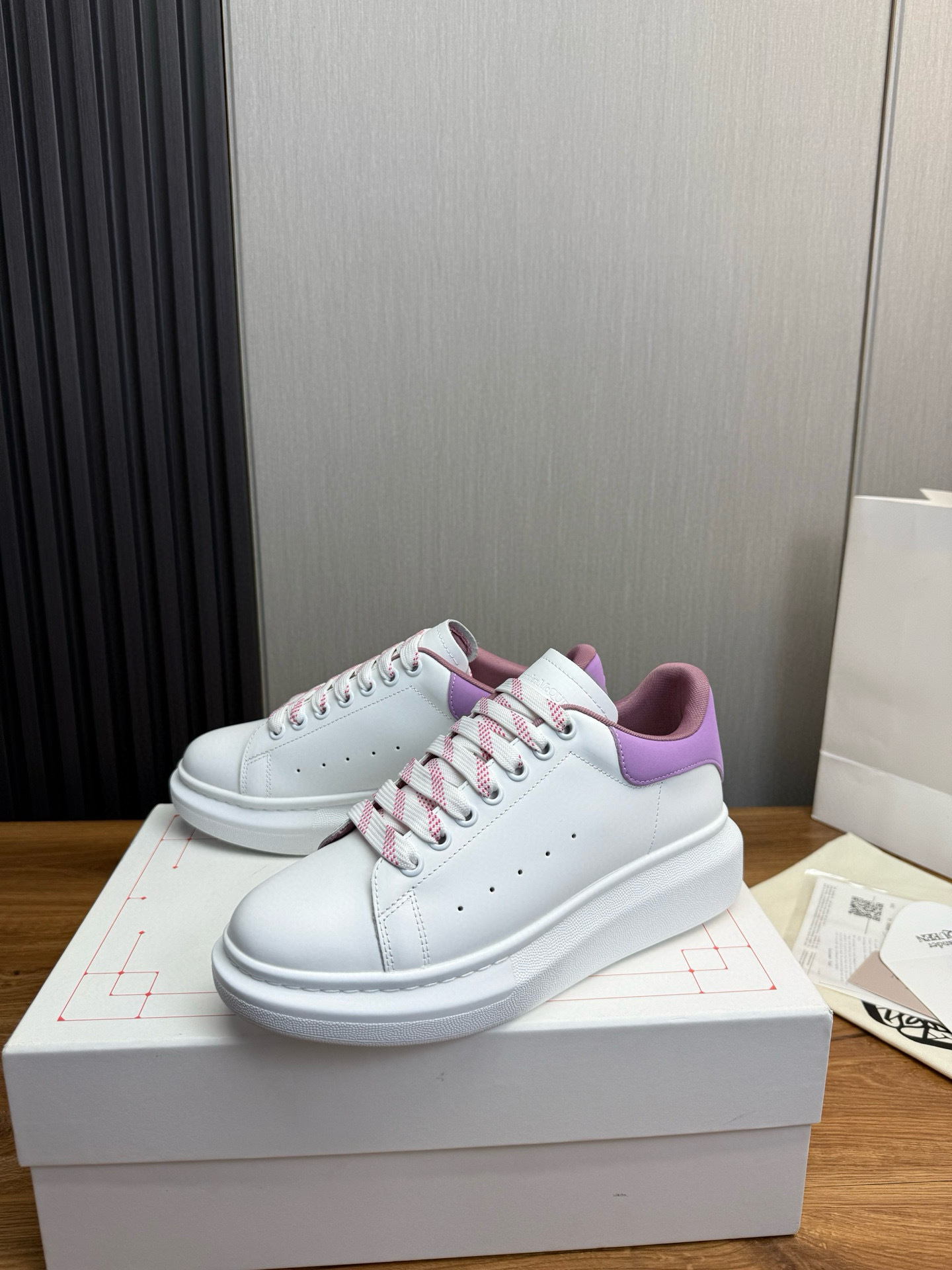 alexander mcqueen couples sneakers 35/44 - white/purple - Image 3