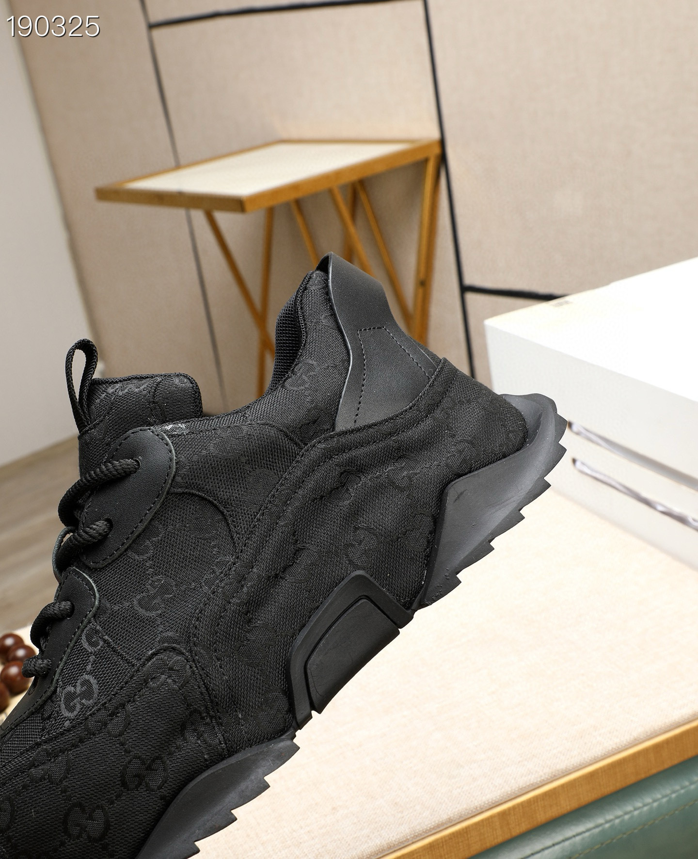 gucci black sneakers size 39-44 gtl320 - Image 3