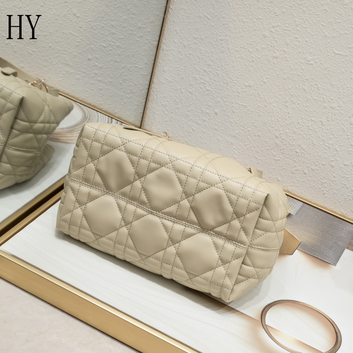 dior quilted handbag set - 23x15x15cm - Image 3