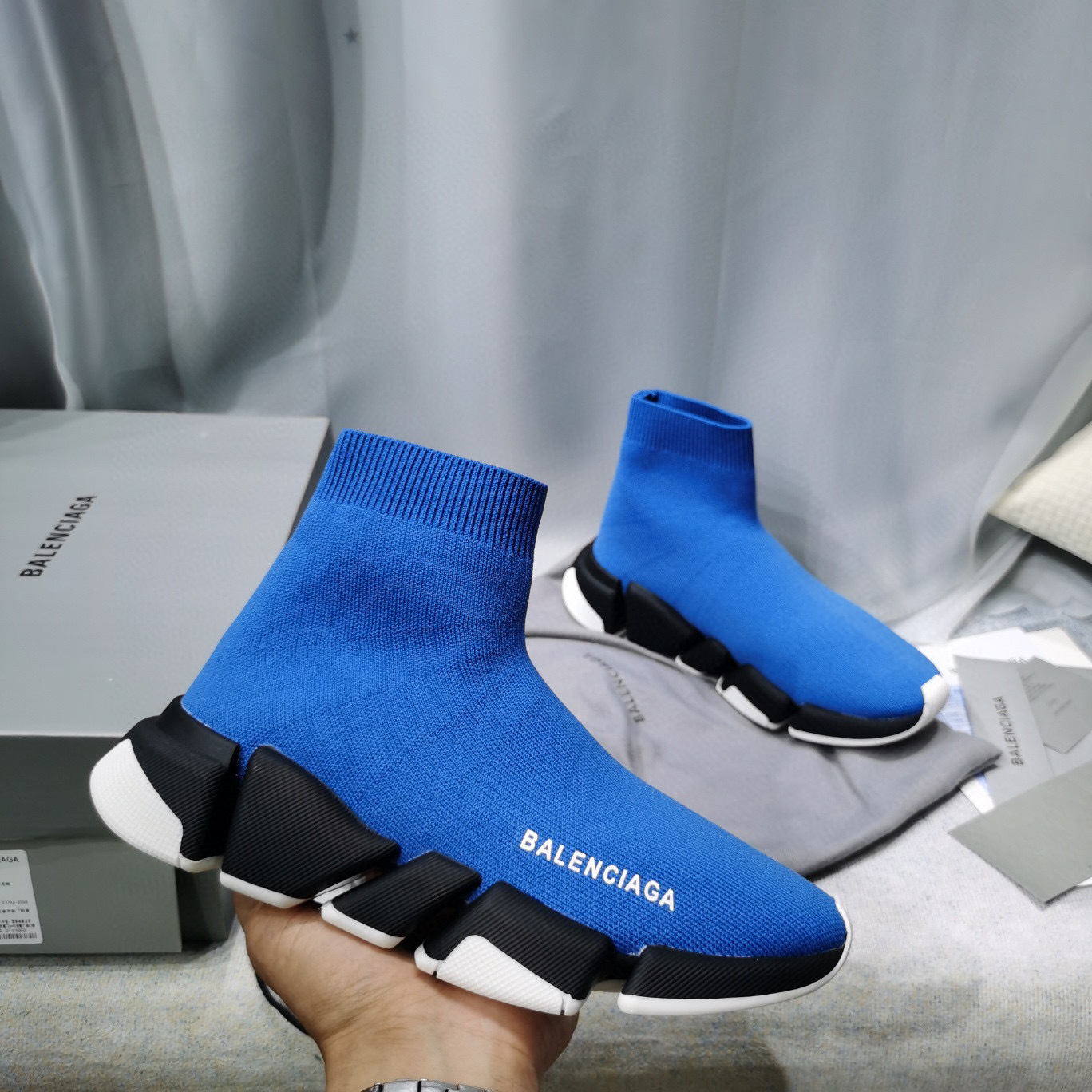 balenciaga blue sock sneakers 35-44 - Image 3