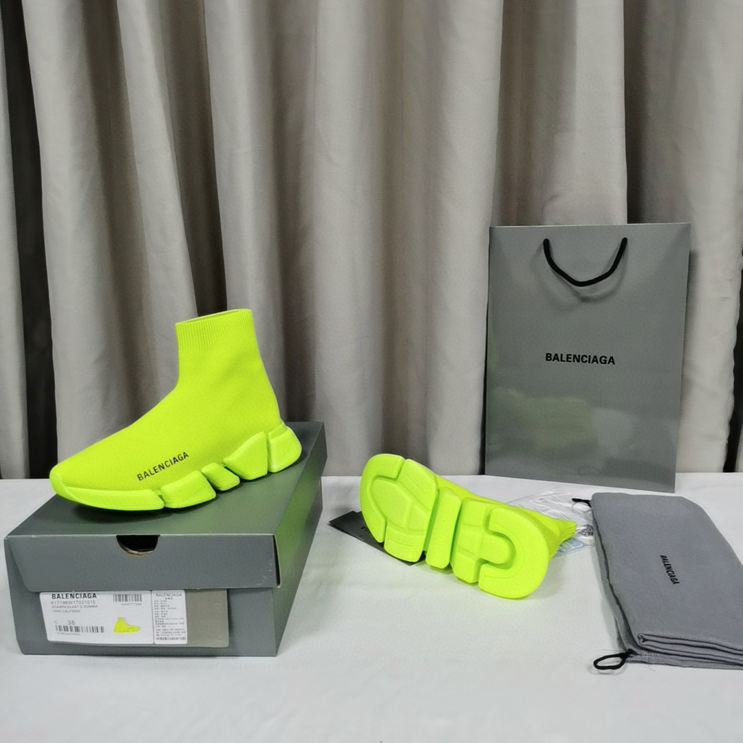 balenciaga neon sock sneakers size 35-44 - Image 3