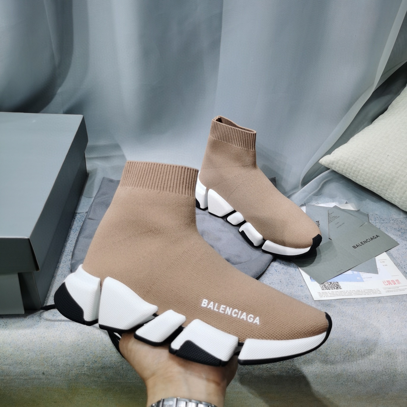 balenciaga couples sock sneakers 35-44 - Image 3
