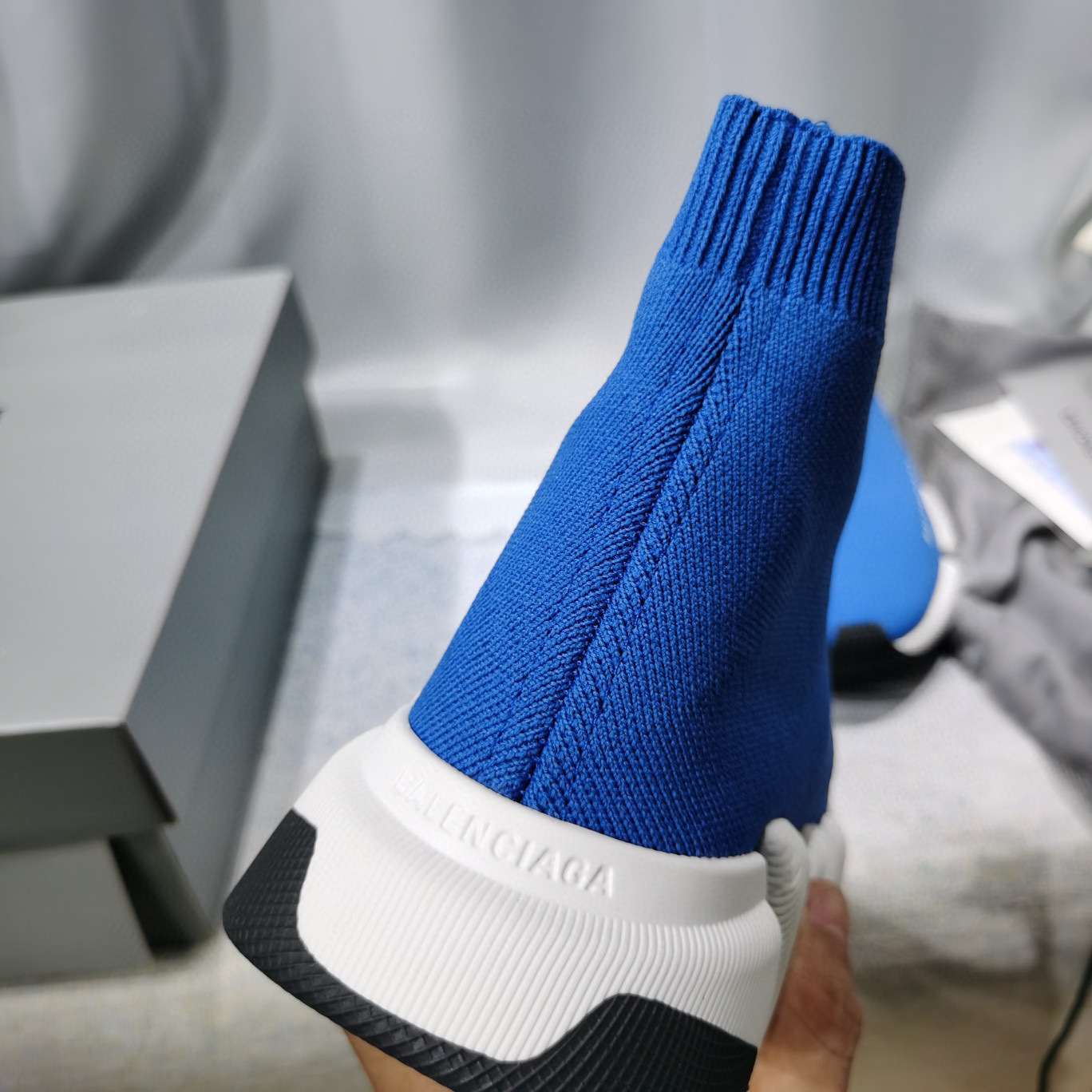 balenciaga blue sock sneakers size 35-44 - Image 3