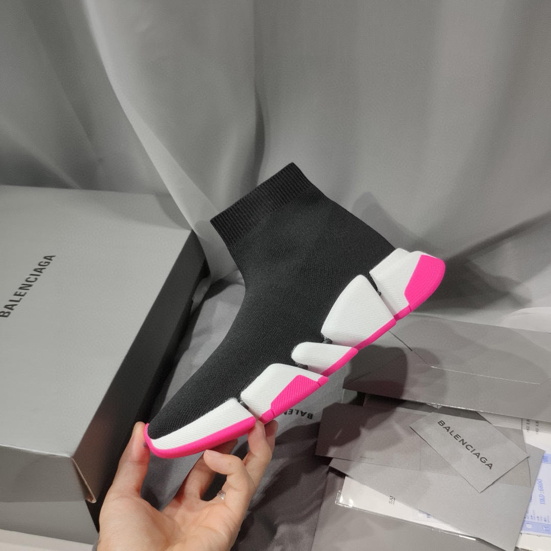 balenciaga sock sneakers - black/pink, sizes 35-44 - Image 3