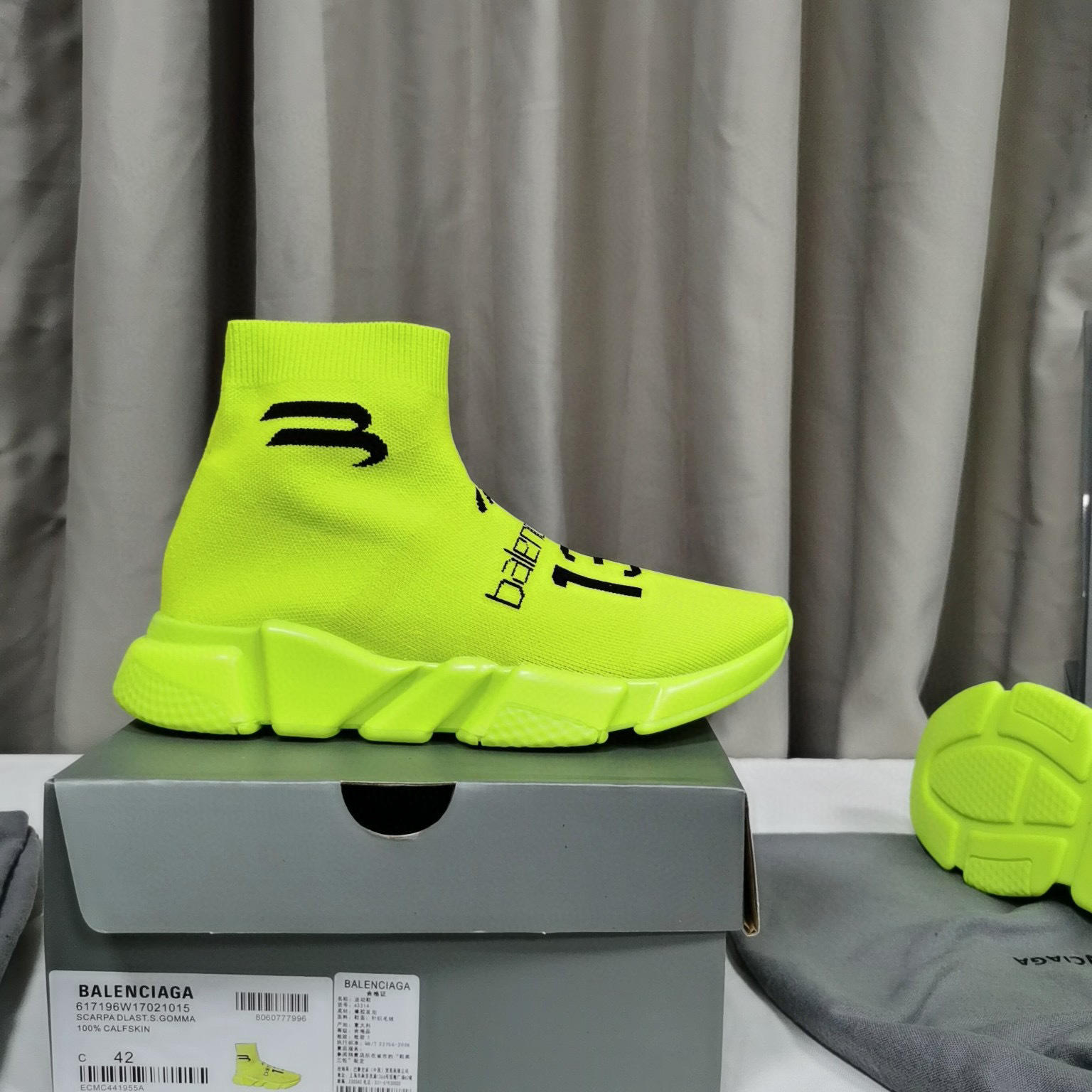 balenciaga neon sock sneakers size 35-44 - Image 3