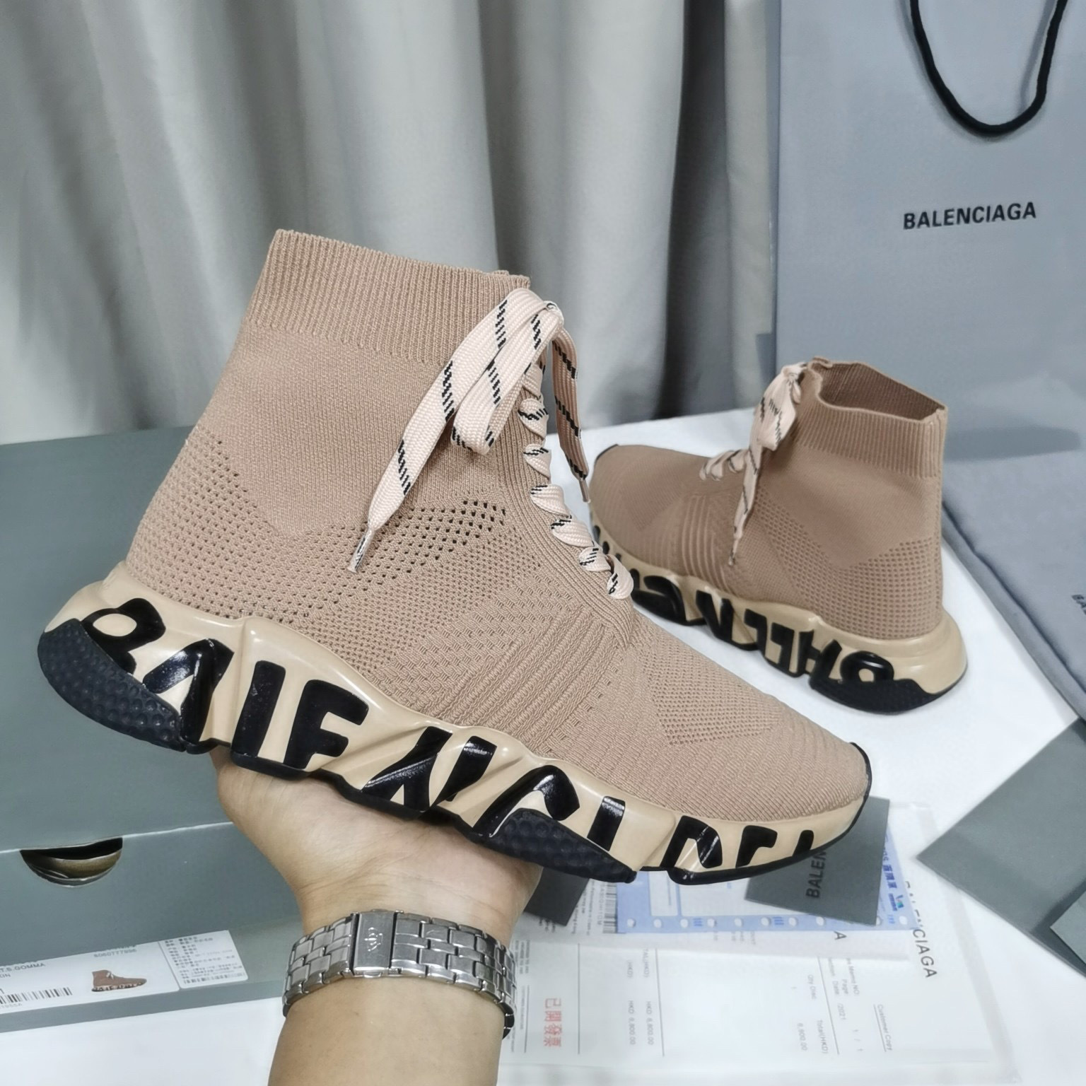 balenciaga couples sock sneakers 35-44 - Image 3