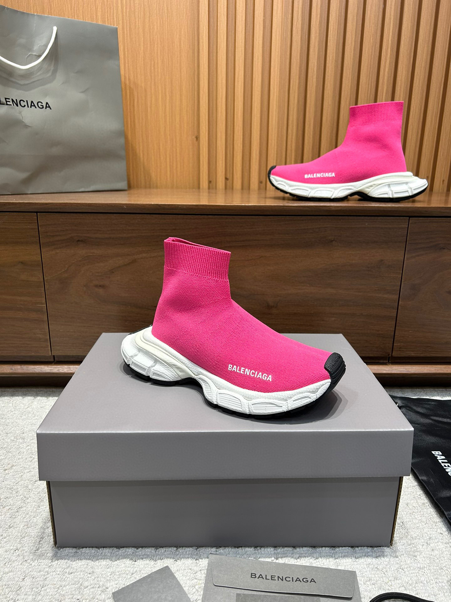 balenciaga pink sock sneakers size 35-44 - Image 3