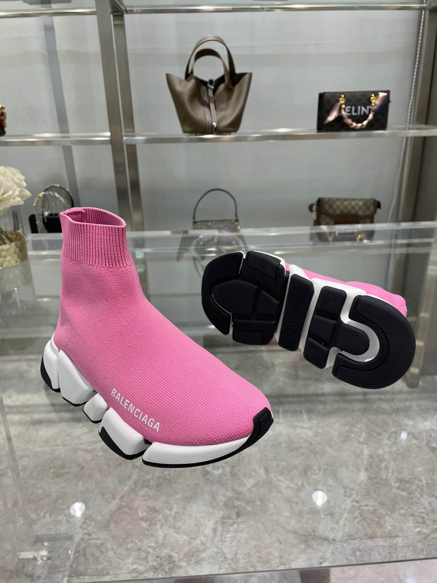 balenciaga pink sock sneakers 35-44 - Image 3
