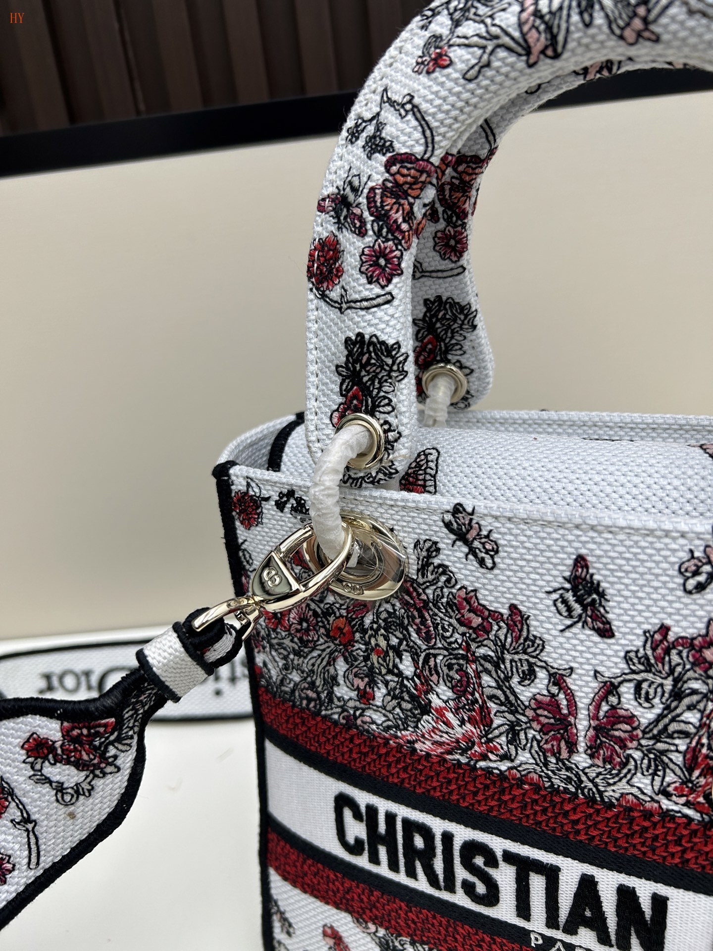 christian dior embroidered tote bag 24cm - Image 3