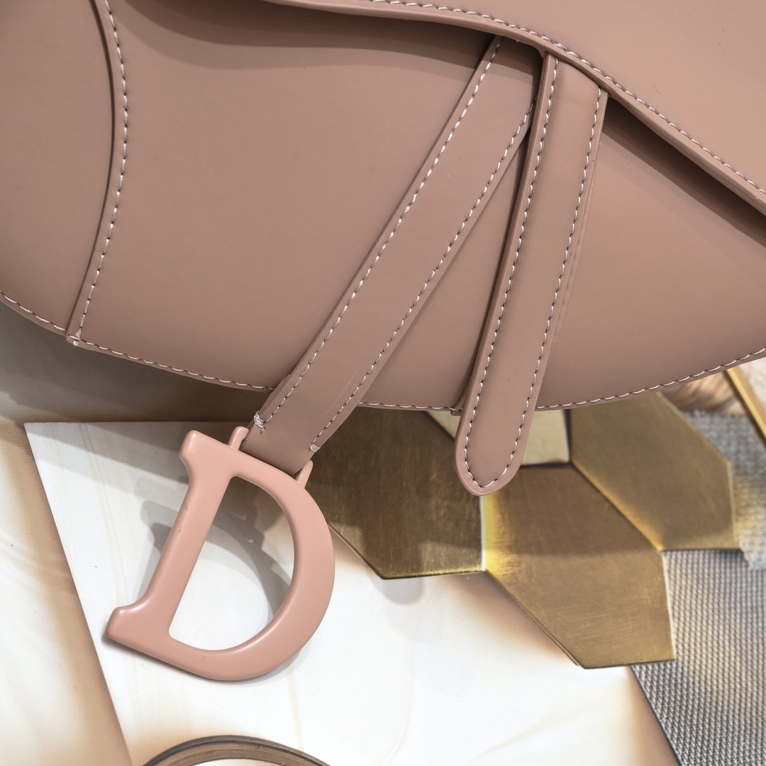 dior saddle bag - 25.5 x 20 x 6.5 cm - elegant beige - Image 3