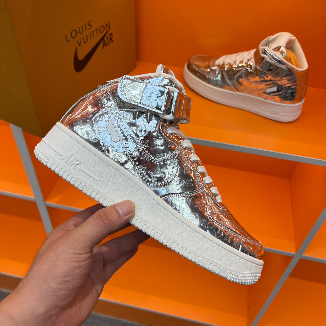 louis vuitton x nike air force 1 high sneakers - size 38-44 - Image 3