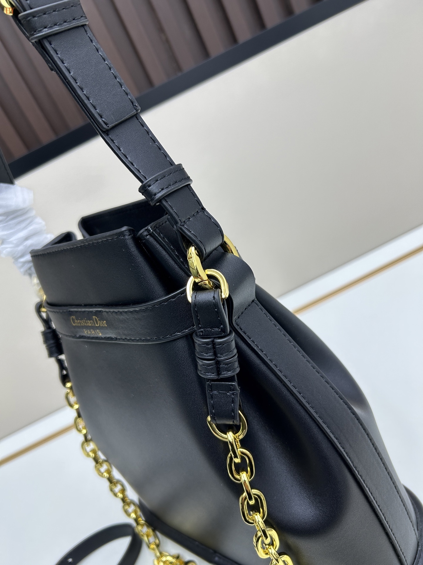 dior black bucket bag 24*24*10 cm - model 2271 - Image 3