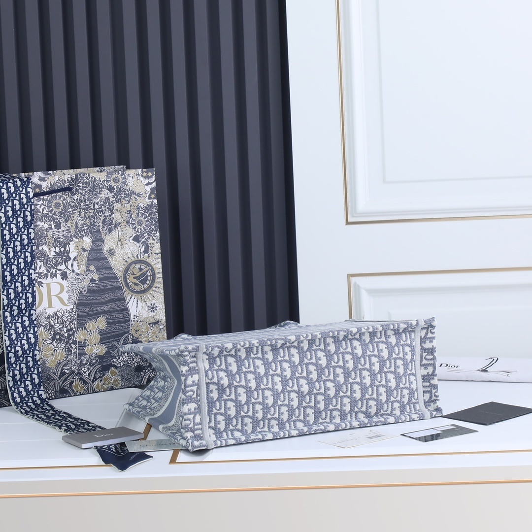 dior 36x20x15cm tote bag - blue - Image 3