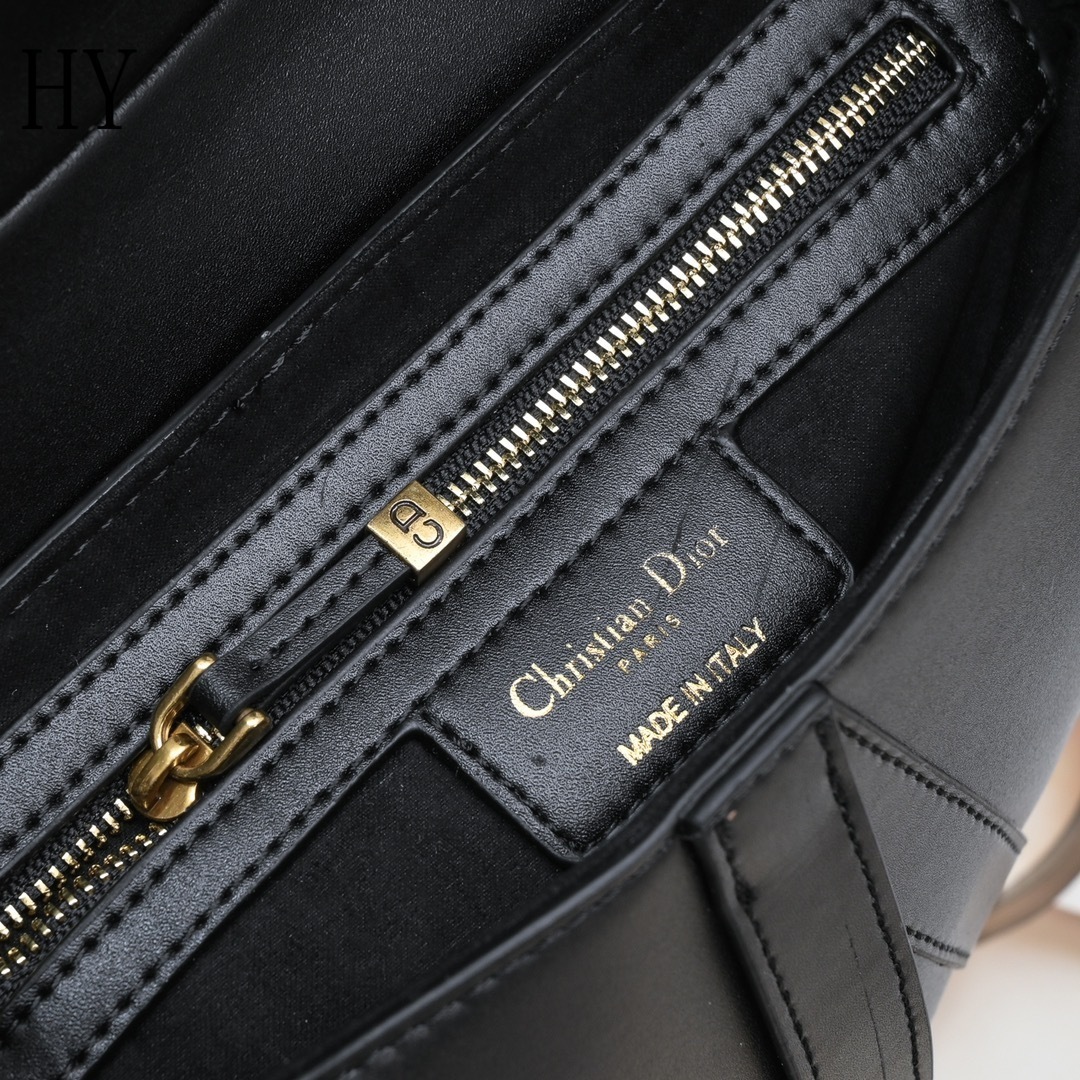 dior saddle bag - 25.5 x 20 x 6.5 cm - black - Image 3