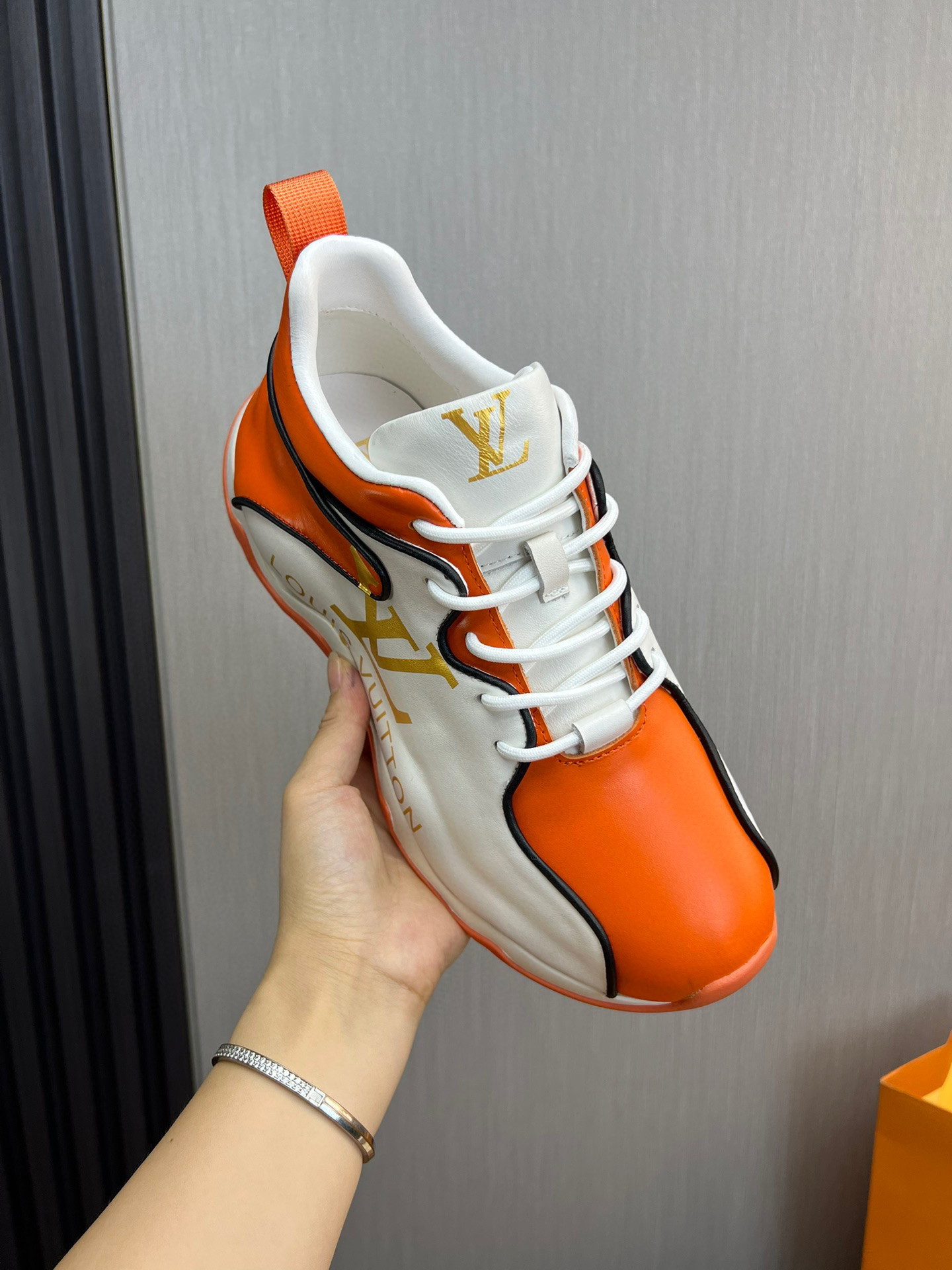 louis vuitton l casual shoes 38-44 - orange/white - Image 3