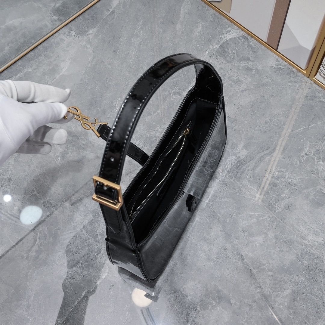 yves saint laurent black handbag 24.5x16x6cm - Image 3