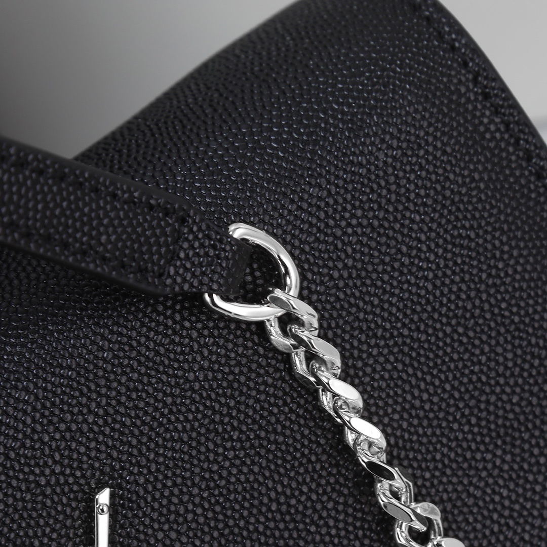 yves saint laurent black wallet on chain - 19x12.5x4 cm - Image 3